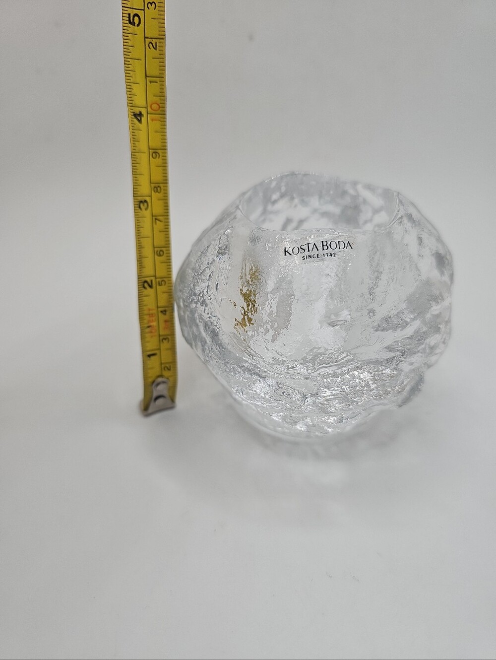 Vtg Kosta Boda Snowball Candle Holder - Picture 5 of 6